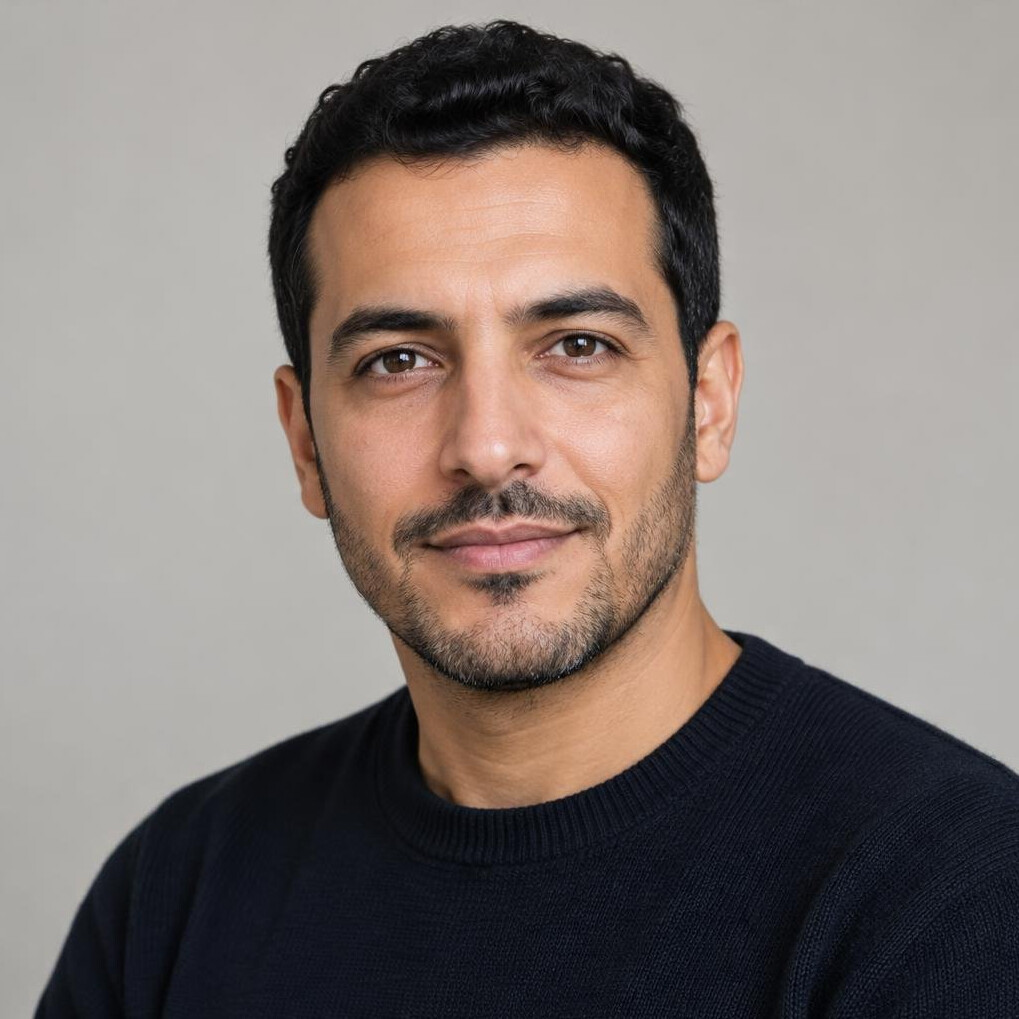 Portrait of a man with light stubble